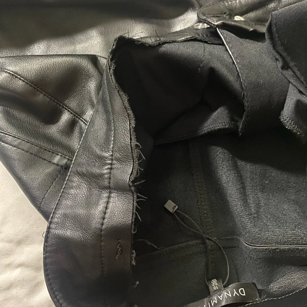 Dynamite Faux Leather Straight Pants - Picture 9 of 15